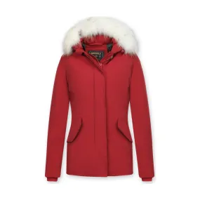 Parka Mujer Capucha Pelo